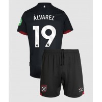 Fotballdrakt Barn West Ham United Edson Alvarez #19 Bortedraktsett 2024-25 Kortermet (+ Korte bukser)